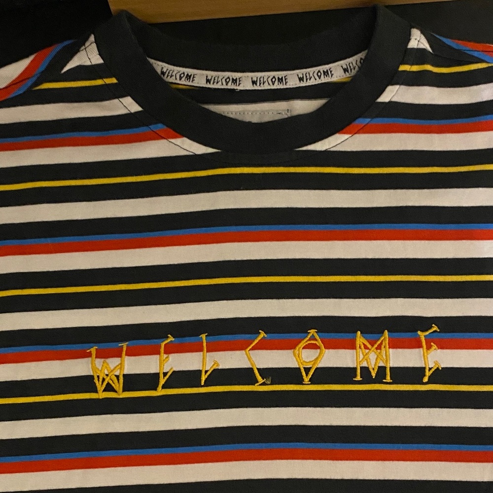 Welcome Striped LS Tee - Picture 2 of 7
